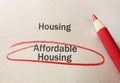 Affordable Housing concept Royalty Free Stock Photo