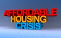 affordable housing crisis on blue