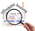 Affordable Housing search Royalty Free Stock Photo