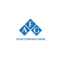 AFG letter logo design on BLACK background. AFG creative initials letter logo concept. AFG letter design.AFG letter logo design on