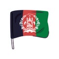 Afganistan flag country isolated icon