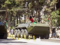 Afghan Army drives Russian built BTR armored vehicle