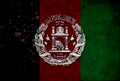 Afghan flag with rustic effect Royalty Free Stock Photo