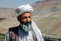 Afghan man wearing a turban in a village between Herat and Qala-e-Naw in Herat Province, Afghanistan