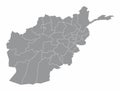 Afghanistan administrative map