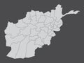 Afghanistan administrative map