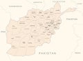 Afghanistan - detailed map with administrative divisions country