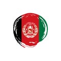 Afghanistan flag, vector illustration