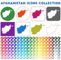 Afghanistan icons collection.