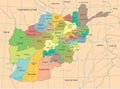 Afghanistan Map - Detailed Vector Illustration Royalty Free Stock Photo