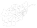 Afghanistan - map of provinces