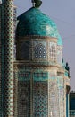 Afghanistan Mazar e Sharif blue mosque in the summer of 2018 Royalty Free Stock Photo