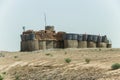 Afghanistan military outpost in the middle of the desert