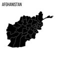 Afghanistan political map of administrative divisions