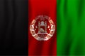 Afghanistan realistic waving flag vector illustration. National