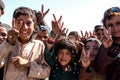 Afghanistan refugee camp children in the North West in the middle fighting season