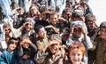 Afghanistan refugee camp children in the North West in the middle fighting season