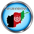 Afghanistan Round Button