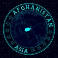 Afghanistan round sign.