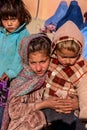 Afghanistan village kids at a Polio vaccination campaign in Jalalabad