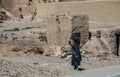 Afghanistan village street life in the west in the summer of 2018 Royalty Free Stock Photo