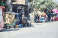 Afghanistan village street life in the west in the summer of 2018 Royalty Free Stock Photo