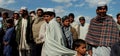 Afghans gathered in Azra district, Logar Province Royalty Free Stock Photo
