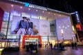 AFI Cotroceni shopping mall in Bucharest by night during holiday season Royalty Free Stock Photo