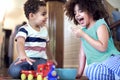 Afican Kids Play Togetherness Cheerful Concept Royalty Free Stock Photo