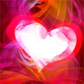 Afire heart Royalty Free Stock Photo