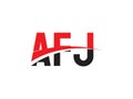 AFJ Letter Initial Logo Design Vector Illustration Royalty Free Stock Photo