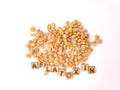Aflatoxin in corn, poultry feed problem Royalty Free Stock Photo