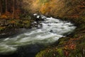 Afon Glaslyn river in autumn Royalty Free Stock Photo