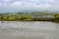 Afon glaslyn river bridge near porthmadog north wales Royalty Free Stock Photo