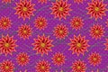 Seamless African Wax Print fabric, Ethnic handmade ornament design, flower pattern motifs floral elements. Vector texture, afro Royalty Free Stock Photo