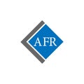 AFR letter logo design on black background. AFR creative initials letter logo concept. AFR letter design