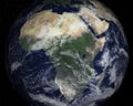 Africa Continent Satellite Space View