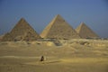 AFRICA EGYPT CAIRO GIZA PYRAMIDS Royalty Free Stock Photo