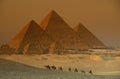 AFRICA EGYPT CAIRO GIZA PYRAMIDS Royalty Free Stock Photo