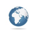 Africa and eurasia globe icon Royalty Free Stock Photo