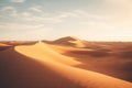 Hot yellow dune sky adventure dry sand nature sahara blue landscape desert travel Royalty Free Stock Photo