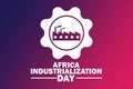Africa Industrialization Day Vector illustration Royalty Free Stock Photo