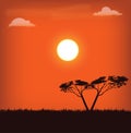 Africa landscape Royalty Free Stock Photo