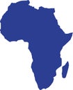 Africa map vector vector