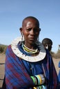 Africa, Masai Mara men head tribe Royalty Free Stock Photo