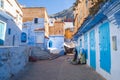 Africa, Morocco, chefchaouen, Hills and house. 2013