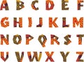 Africa - patterned alphabet