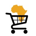 Africa is sold and bought. Purchase, buy and sale of continent and country.