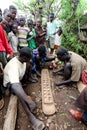 Africa, South Ethiopia, Konso village. unidentify Konso mans plaing popular african game called Gabata.