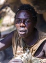 Portrait tribesman of the hadza tribe Royalty Free Stock Photo